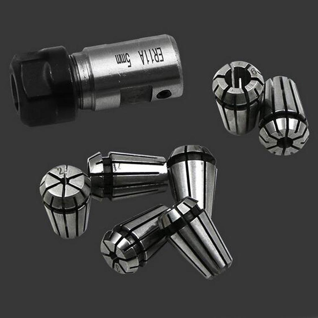 Woodworking Lathe - ER11 Spring Collet Set Alloy Steel