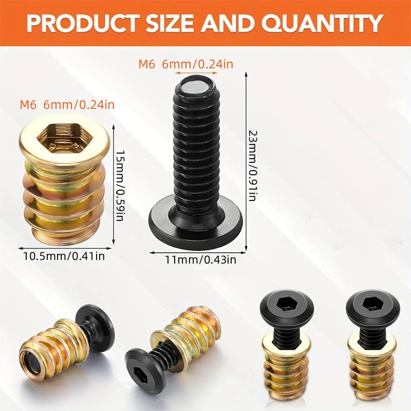 Woodworking Shop - 10PCS Nut Threaded Inserts Combination Tool