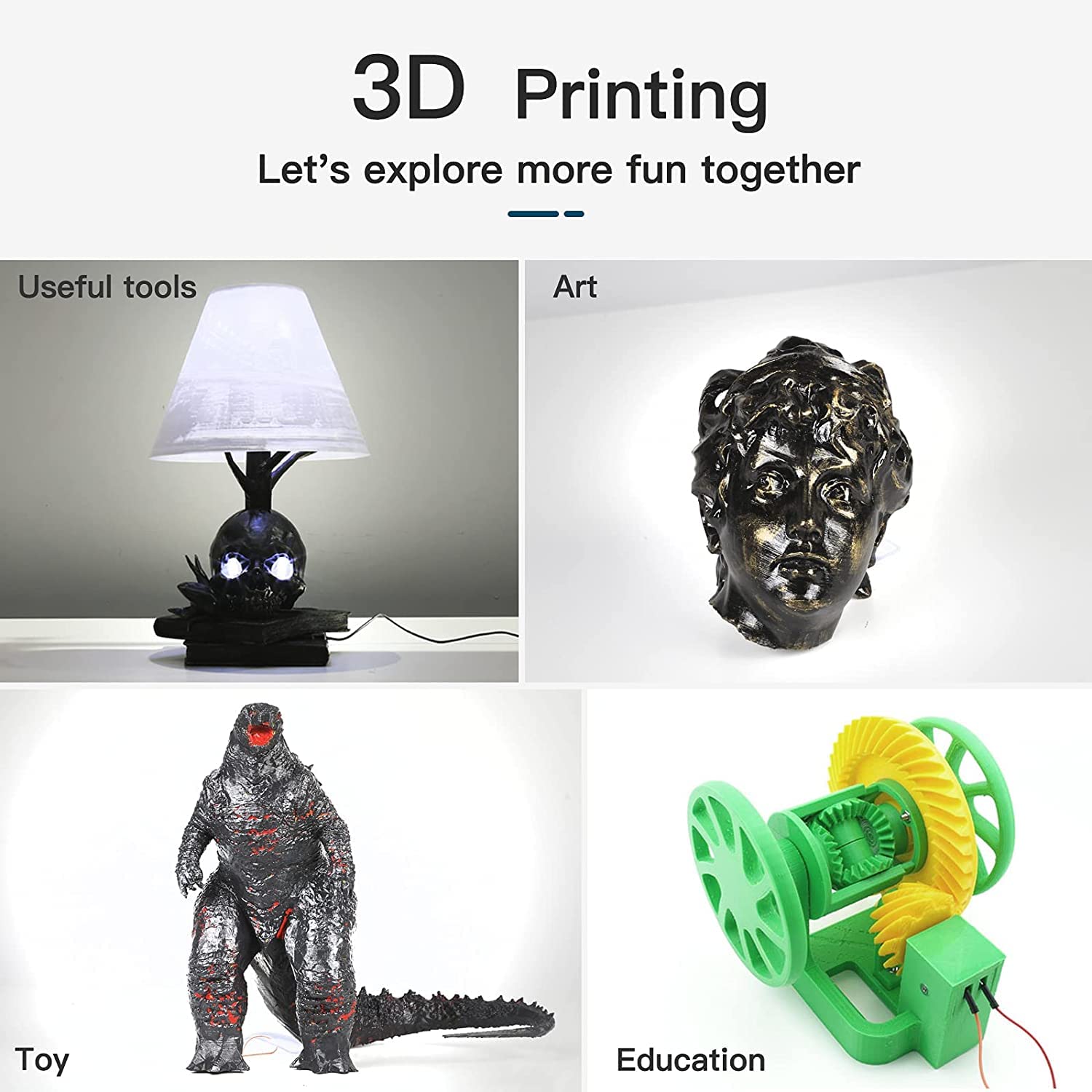 CREALITY 3D 1KG 1.75mm PLA Fil - огляд і ціна Creality Printer Ender 3