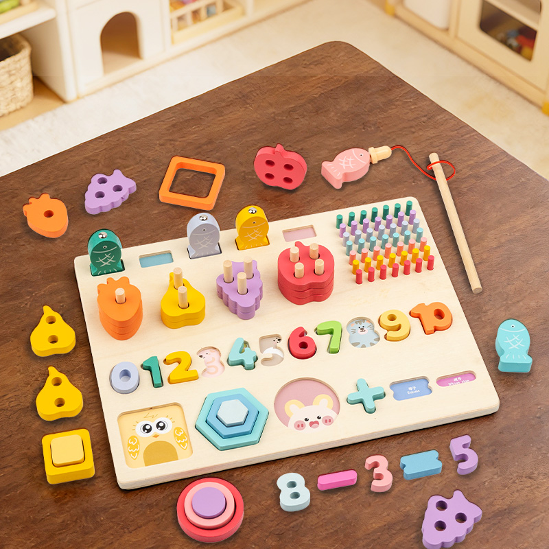 Wooden Multifunctional Logarit - огляд і ціна Woodworking Kids Toys