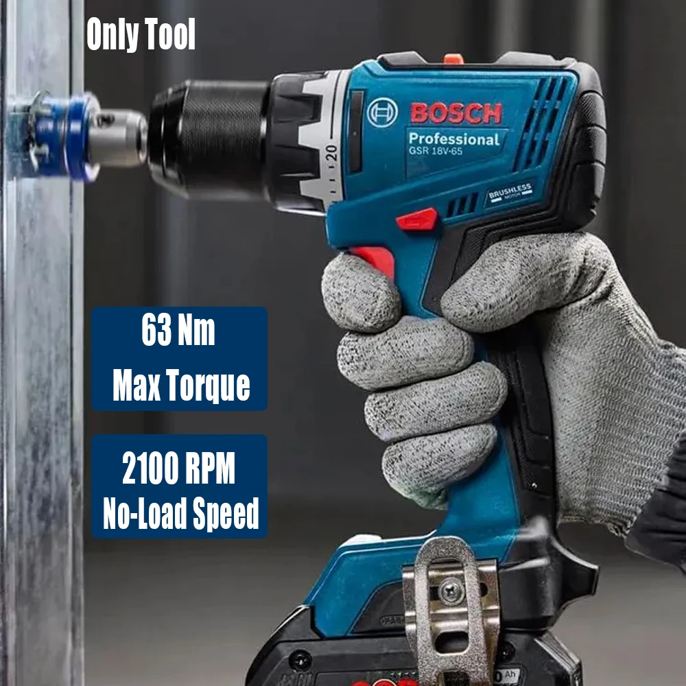 Bosch GSR 18V-65 Brushless Ele - огляд і ціна Woodworking Drills