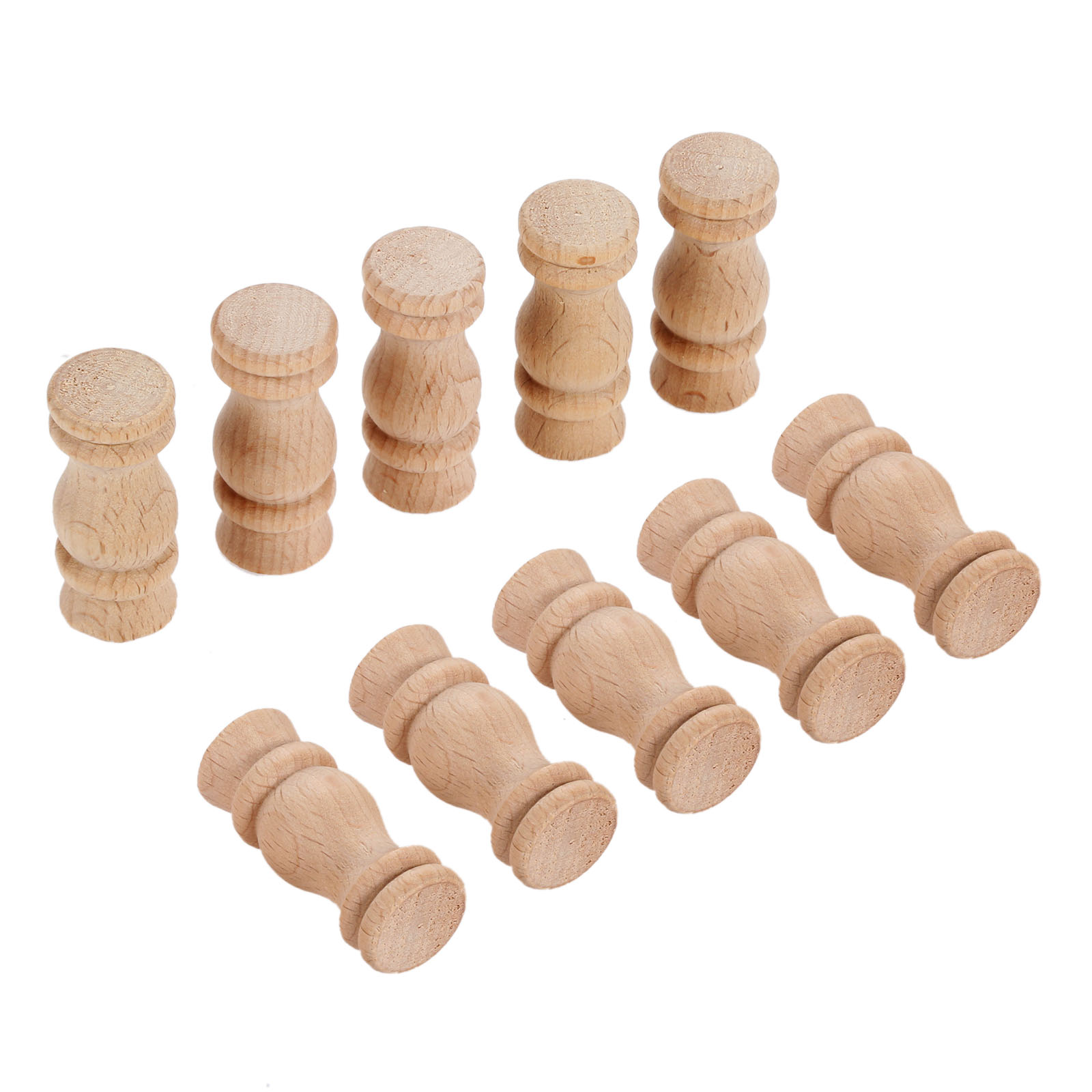 10pcs 4*1.7cm Unpainted Wood C - огляд і ціна Woodworking Lathe