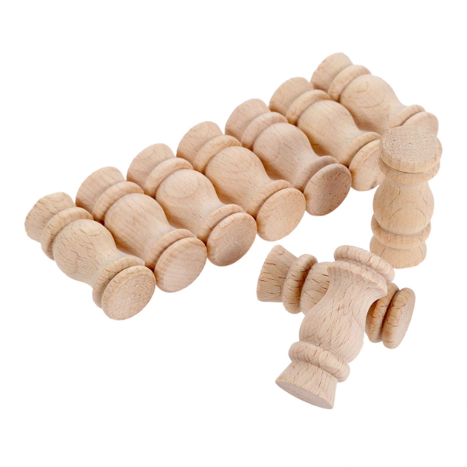 10pcs 4*1.7cm Unpainted Wood C - огляд і ціна Woodworking Lathe