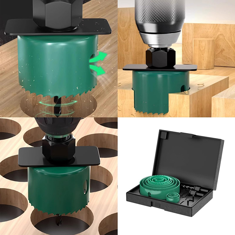 19/8/5PCS 19-127mm Hole Saw Cu - огляд і ціна Woodworking Shop