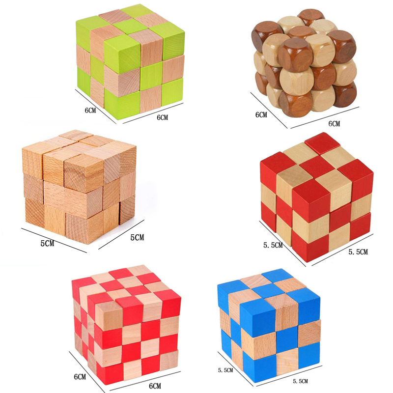 Square Snake Cube Wooden Brain - огляд і ціна Woodworking Hobby