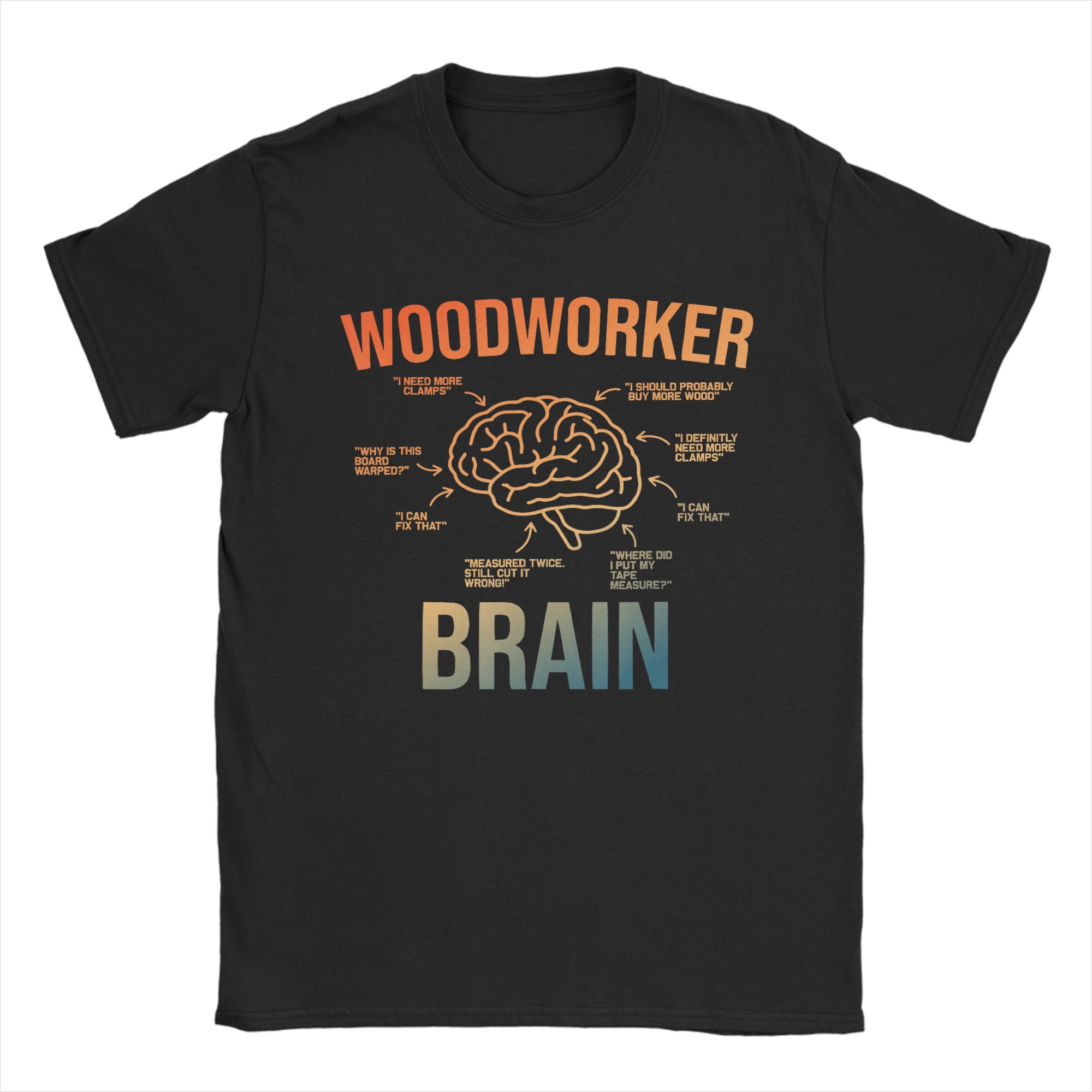 Men T-Shirt Woodworker Brain F - огляд і ціна Woodworking Gift Ideas