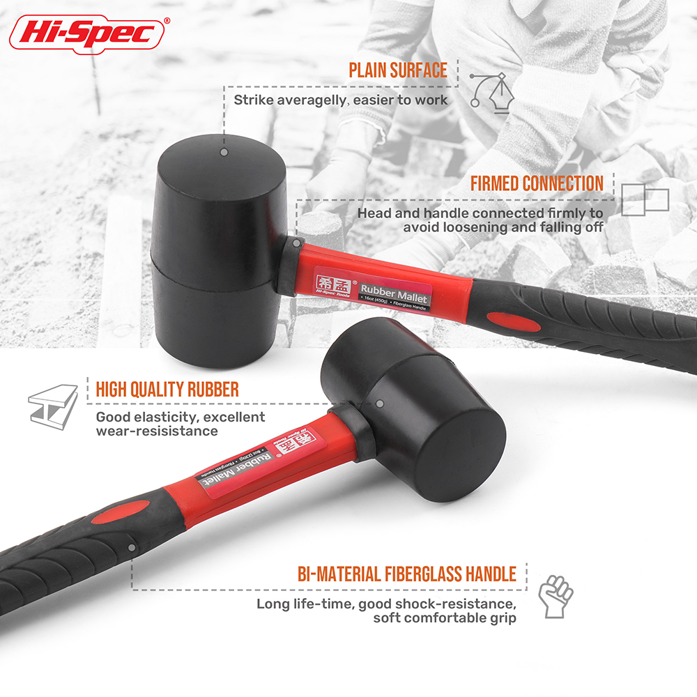 Soft Face Rubber Mallet Shock  - огляд і ціна Woodworking Hammer