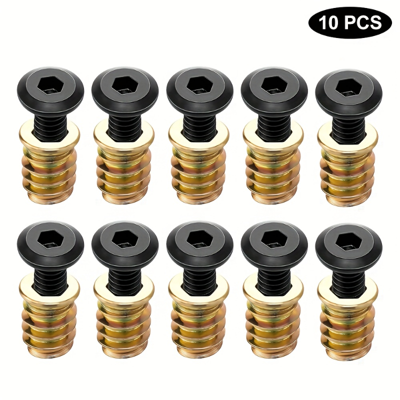 10PCS Nut Threaded Inserts Com - огляд і ціна Woodworking Shop