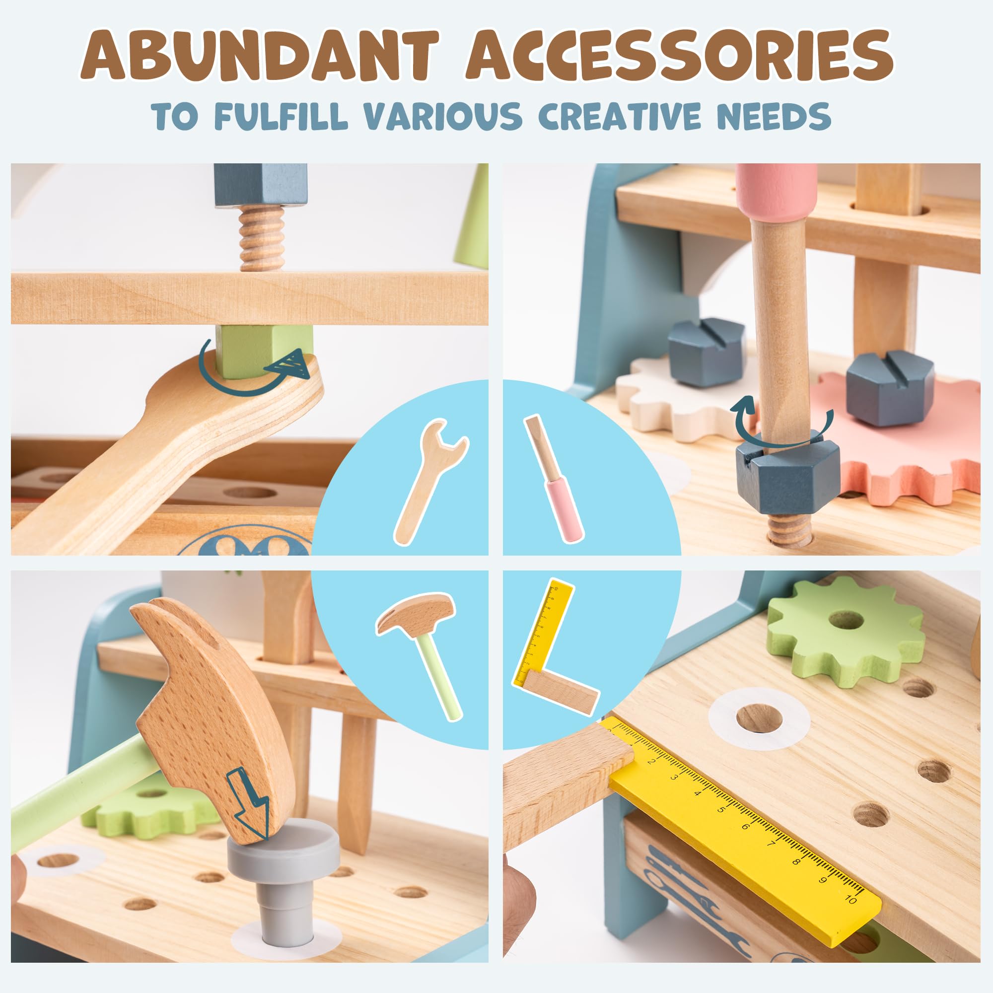 ROBUD Mini Wooden Play Tool Wo - огляд і ціна Woodworking Shop
