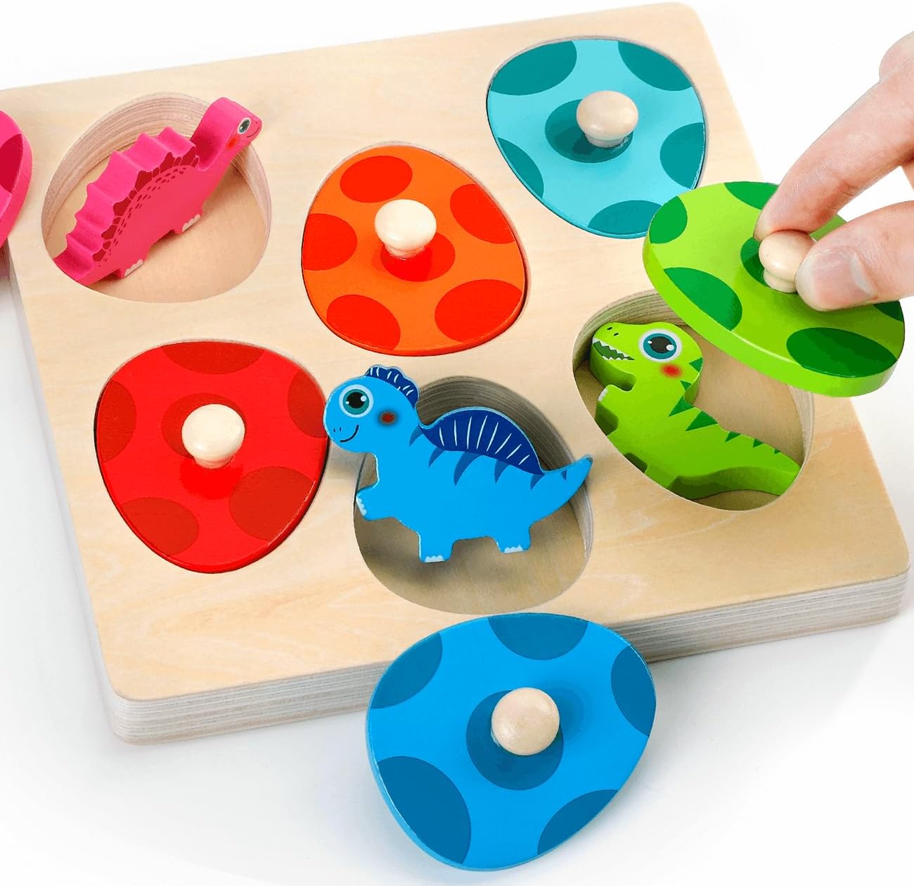 Wooden Dinosaur Jigsaw Puzzle  - огляд і ціна Woodworking Kids Toys