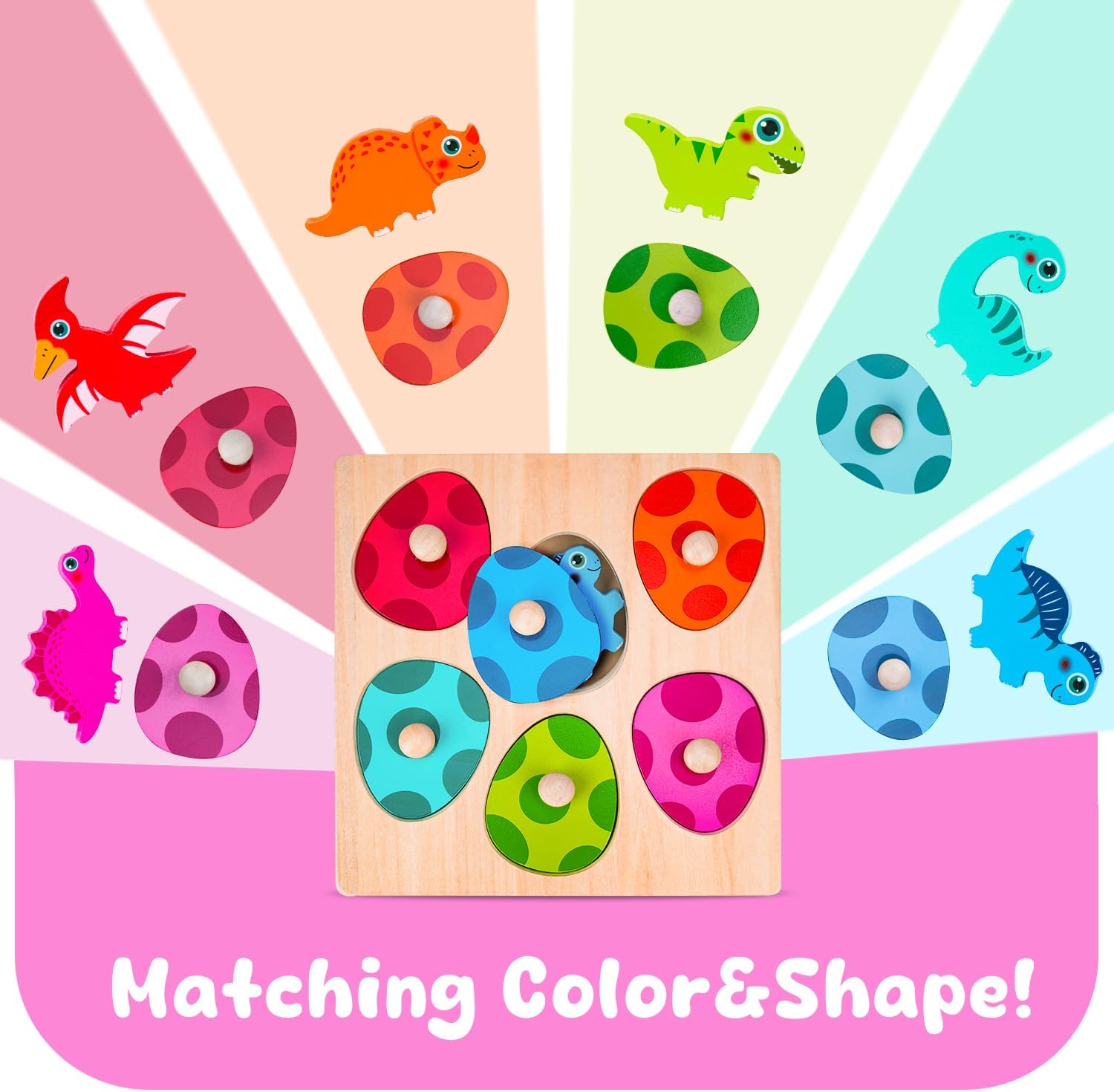 Wooden Dinosaur Jigsaw Puzzle  - огляд і ціна Woodworking Kids Toys